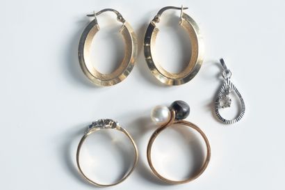 Yellow and white gold (750 thousandths) jewelry...