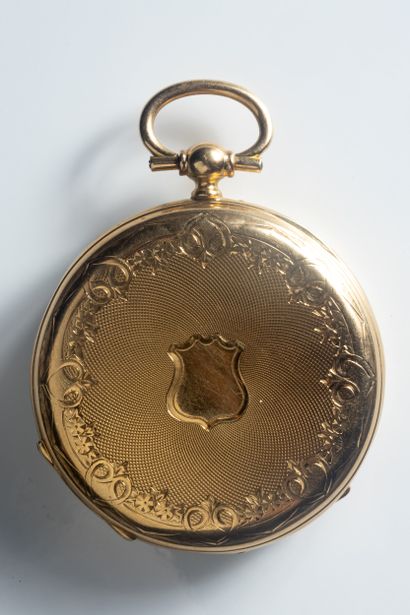 Montre gousset en or jaune (750 millièmes)....