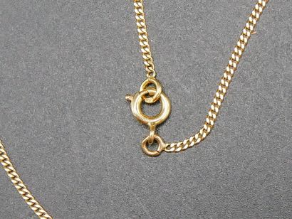 Curb chain in yellow gold (750 thousandths)....
