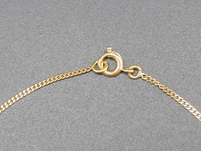 Curb chain in yellow gold (750 thousandths)....