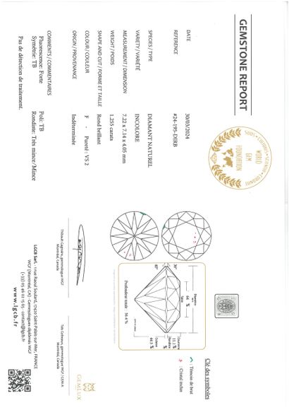 Diamant sur papier de forme brillant pesant...