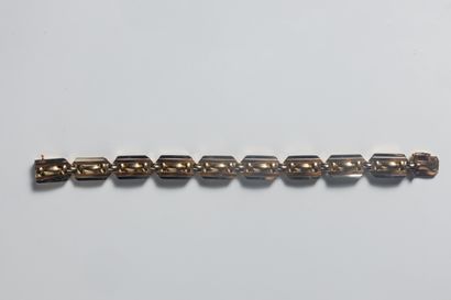 Bracelet en or jaune et or gris (750 millièmes)...
