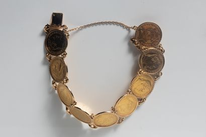 JEAN BERAUDIAS. Bracelet en or jaune (750...