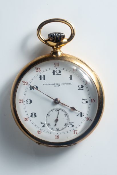 LIP. Montre de gousset et contre boiter en...