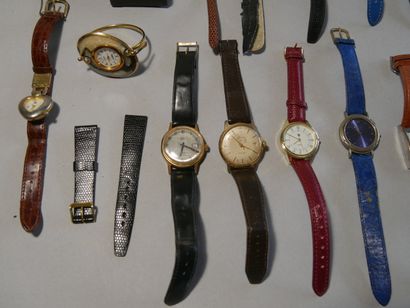 Lot de montres dont oméga.