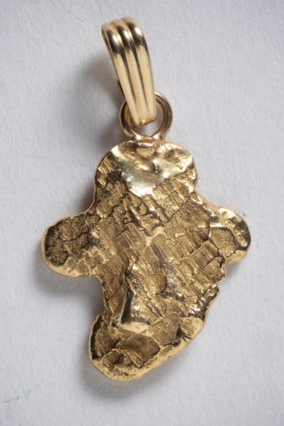 Pendentif en or jaune (585 millièmes) en...
