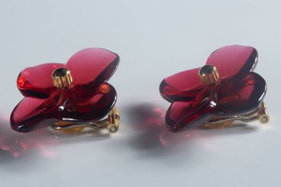 BACCARAT. Paire de boucles d’oreilles collection...