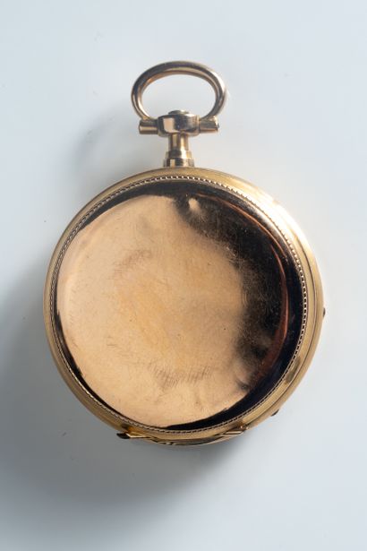 Petite montre gousset et contre boîtier en...