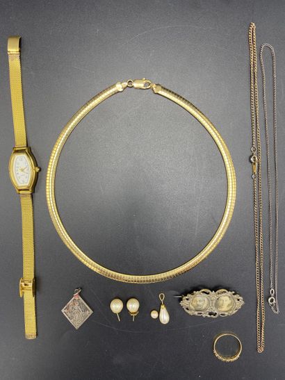 Lot of costume jewelry.