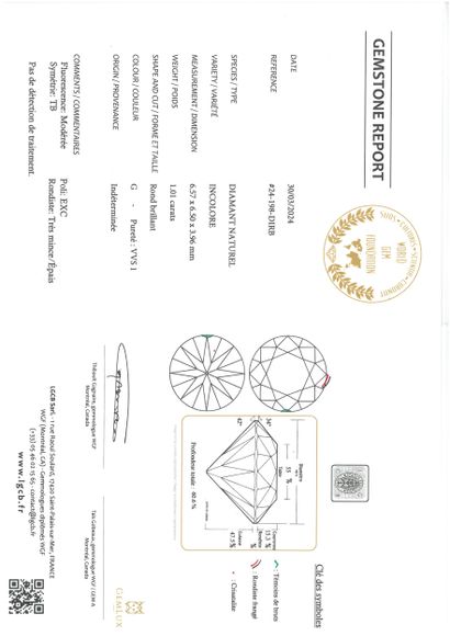 Diamant sur papier de forme brillant pesant...