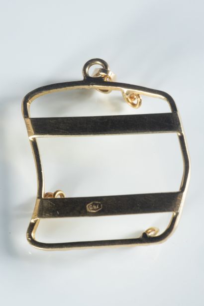 Monture de pendentif en or jaune (750 millièmes)....