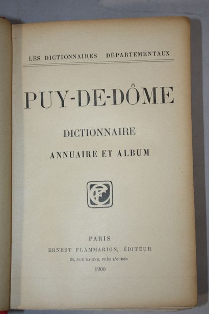 [ANNUAIRES]. 
PUY-DE-DOME dictionnaire annuaire...