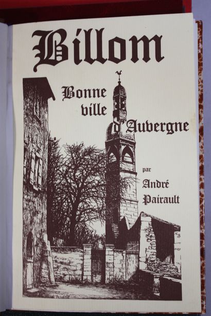 [AUVERGNE MONOGRAPHIES VILLAGEOISES]. 9 volumes...