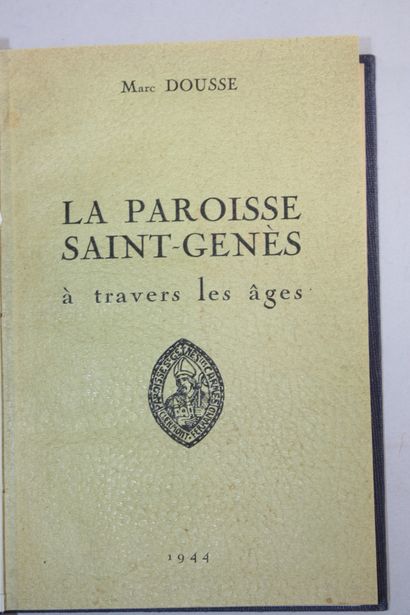 AUVERGNE. 3 in-8 volumes, full green, gray...