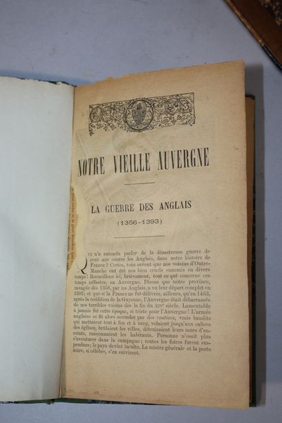 [AUVERGNE]. Lot de 15 plaquettes reliées,...
