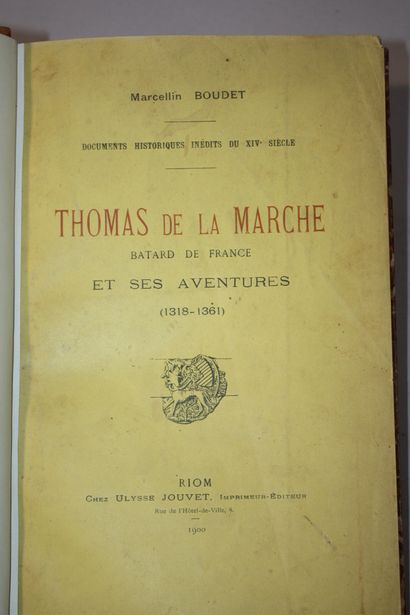 BOUDET. Documents historiques inédits du...