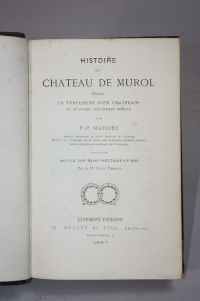 [CHATEAU DE MUROL].
MATHIEU (Pierre-Pardoux)....
