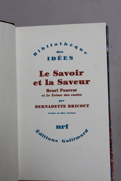 [Henri POURRAT]. 6 volumes
POURRAT. Centenaire...