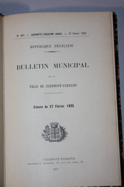[CLERMONT]. Bulletin municipal de la ville...