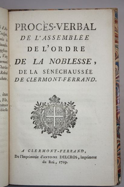 Cahier de la noblesse de la sénéchaussée...