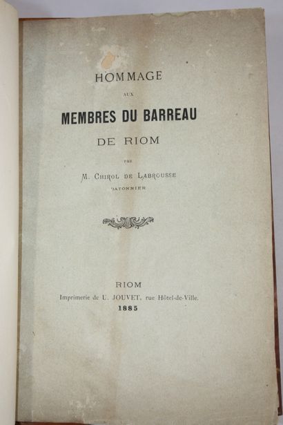 ROUX (Emile). Documents et notes pour servir...