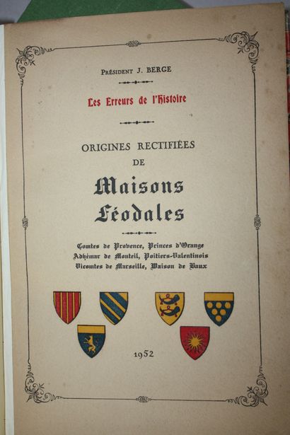 [GENEALOGIE].
BERGE (Justin). Les erreurs...