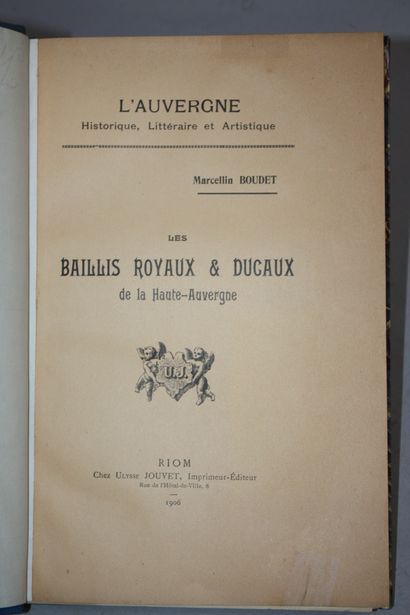 BOUDET (M.). Les Baillis royaux et ducaux...