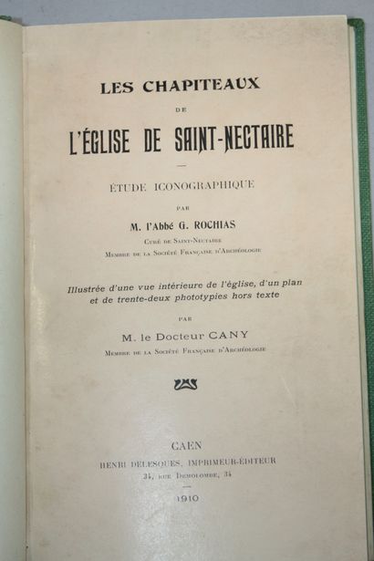 AUVERGNE. 3 in-8 volumes, full green, gray...