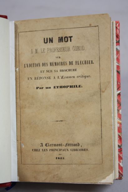 [AUVERGNE - PIECES DIVERSES]. 2 volumes....