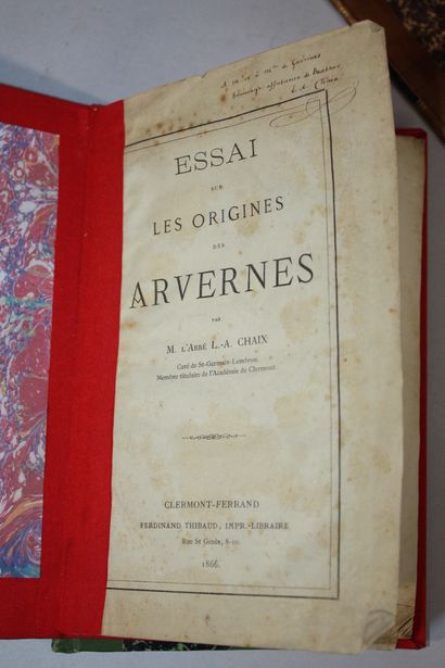 [AUVERGNE]. Lot de 15 plaquettes reliées,...
