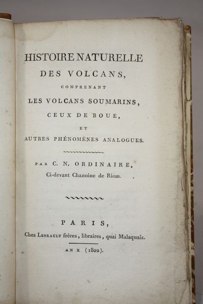 ORDINAIRE (Abbé Claude Nicolas). Histoire...