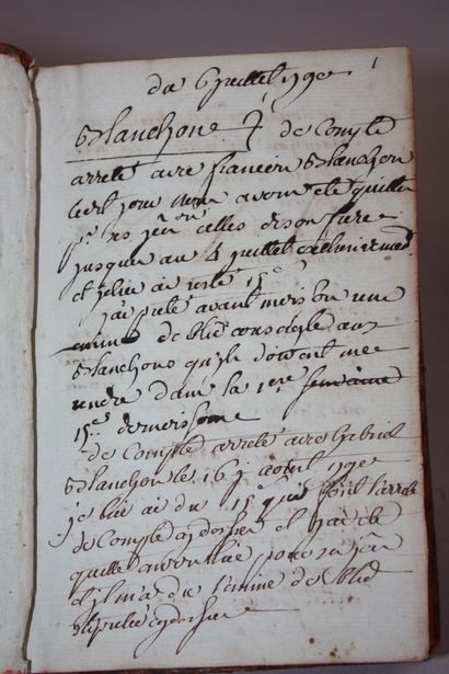[MANUSCRIT]. ACCOUNT BOOK. 1790. Manuscript...