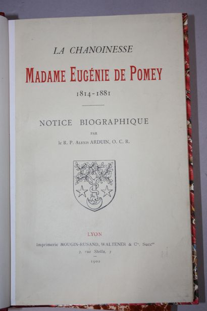 LEYMONT (H. de). Madame de Sainte-Beuve et...