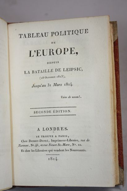 [REVOLUTION PREMIER EMPIRE]. 4 textes en...