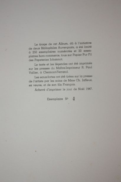 [JAFFEUX]. Un artiste Auvergnat, Charles...