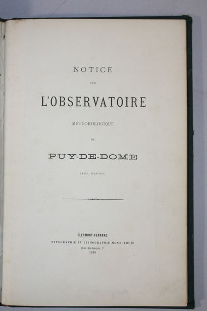 ALLUARD. Observatoire météorologique du Puy-de-Dôme...