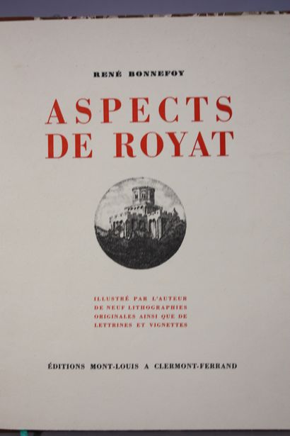 [ROYAT].
AJALBERT (Jean). Mémoires sur une...