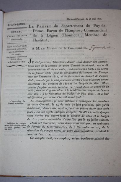 [SAINT-PIERRE-ROCHE]. DOCUMENTS ADMINISTRATIFS....