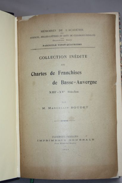 BOUDET (Marcellin). Collection inédite de...