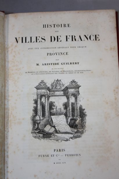 [AUVERGNE]. 13 volumes reliés : 
Manry, Clermont-Ferrand....