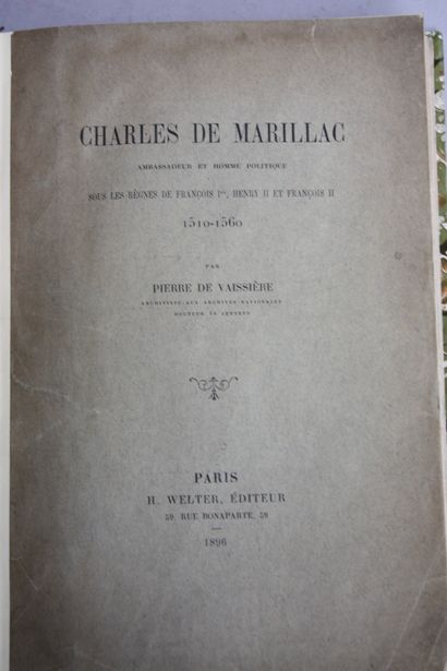 VAISSIERE (Pierre de). Charles de Marillac...