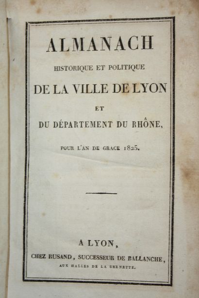 Almanach historique et politique de la ville...