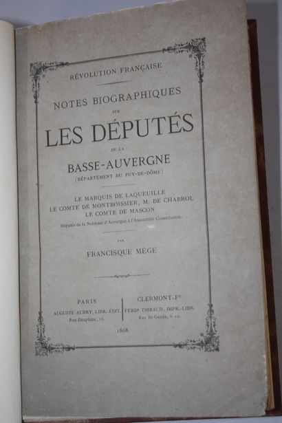 MEGE. Charges et contributions des habitants...