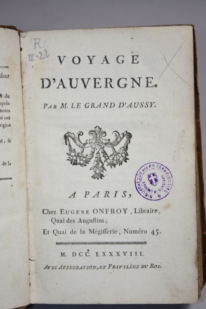 LE GRAND D'AUSSY (Pierre-Jean-Baptiste)....
