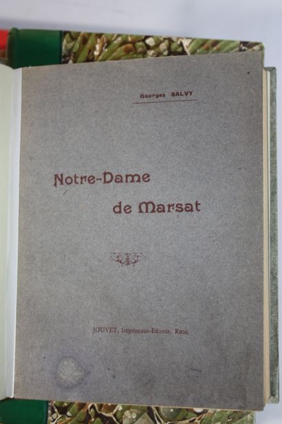 [AUVERGNE MONOGRAPHIES VILLAGEOISES]. 9 volumes...