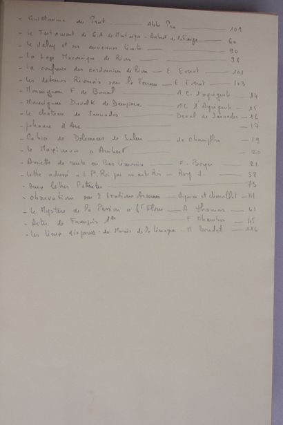 [VARIA]. Ensemble de 6 vol. in-4. Demi-basane...