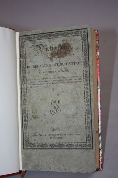 RIBIER DU CHATELET (Jean-Baptiste de). Dictionnaire...