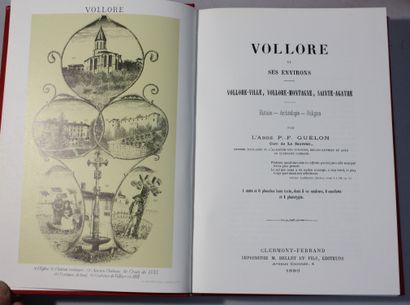 3 Monographies FOREZ.
GUELON (P.-F.). Vollore...