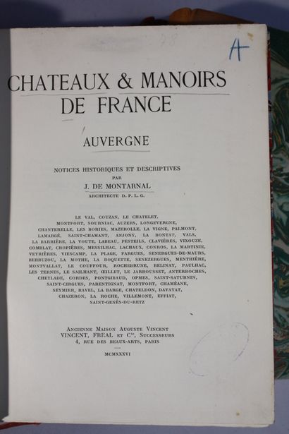 [AUVERGNE GENERALITES]. 11 volumes in-8,...