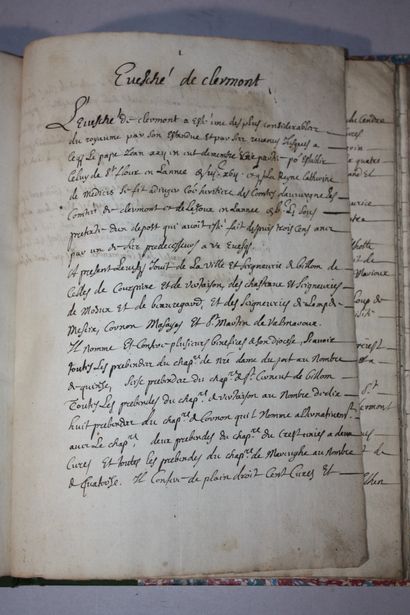 [CLERMONT MANUSCRIPT]. Seventeenth-century...